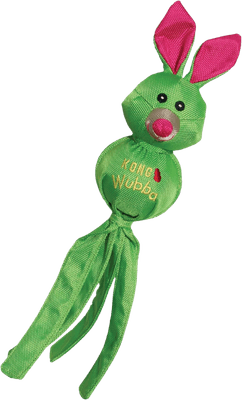 KONG Wubba Ballistic Friend squeaky tug toy with reinforced nylon tails