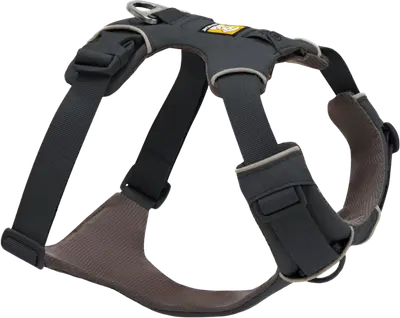 Ruffwear Front Range dog harness with padded chest panel and front and back leash attachments