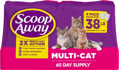 Scoop Away Meadow Fresh multi-cat clumping litter bulk package