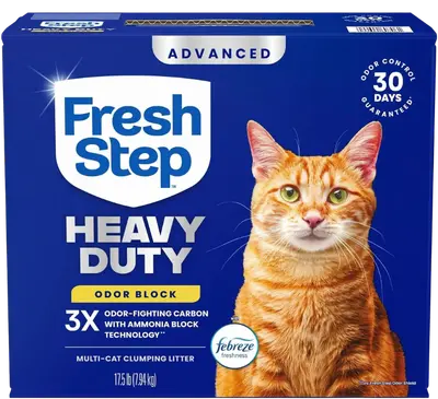 Fresh Step Heavy Duty Odor Block Advanced cat litter package