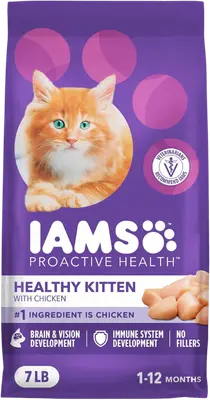 IAMS ProActive Health Healthy Kitten Chicken dry food bag